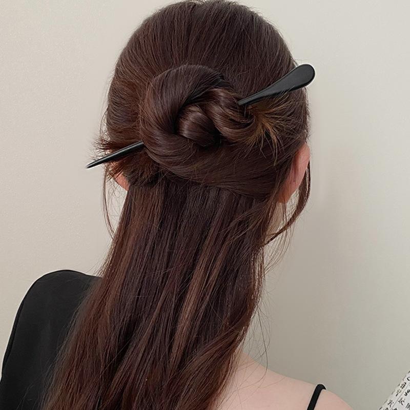 Summer simple new Chinese retro geometric hairpin Chinese style Hanfu hairpin trendy versatile hair accessories wholesale