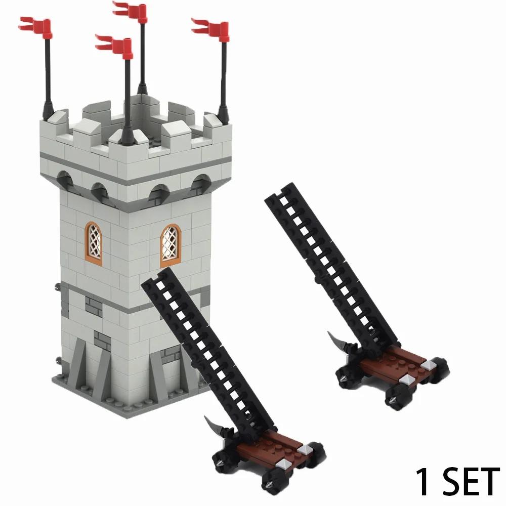 Medieval Castle Siege Weapons Building Blocks Siege Engine Cannon Car  Catapult Crossbow MOC Assembly Bricks Toys