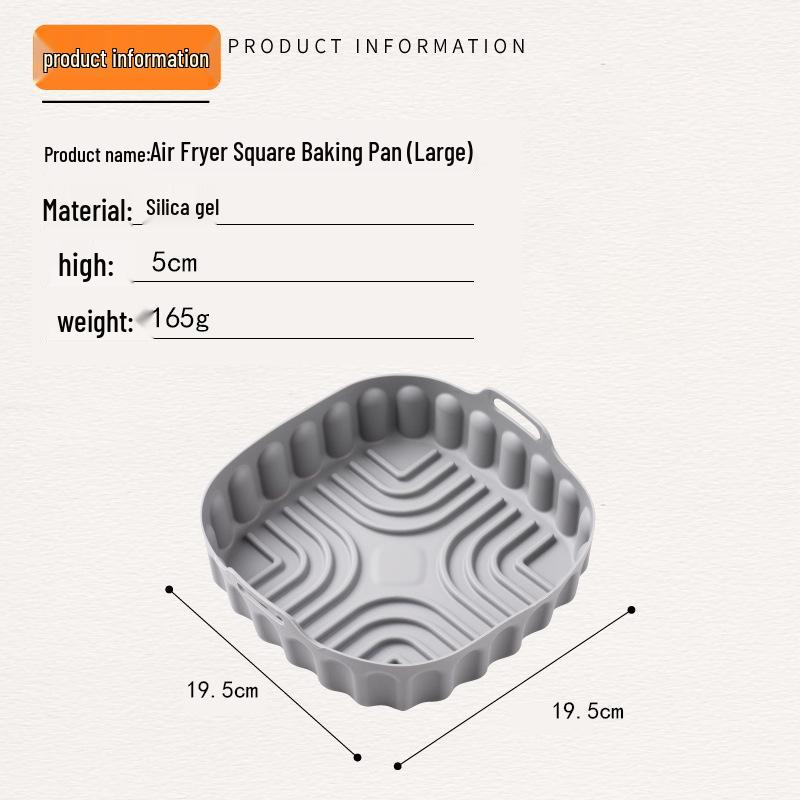 Silicone Air Fryer Baking Mat and Cake Tray