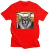 Custom Big Floppa Caracal Cat Funny Meme T Shirt Men ShortSleeve Tshirt Casual Tee Tops Pure Cotton Slim Fit Tshirts Merch
