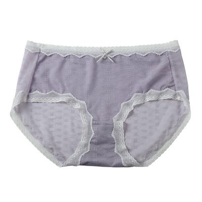 Damen-Unterwäsche, hochelastischer Spitzen-Slip, sexy Spitze, atmungsaktiv, Taillenhöschen