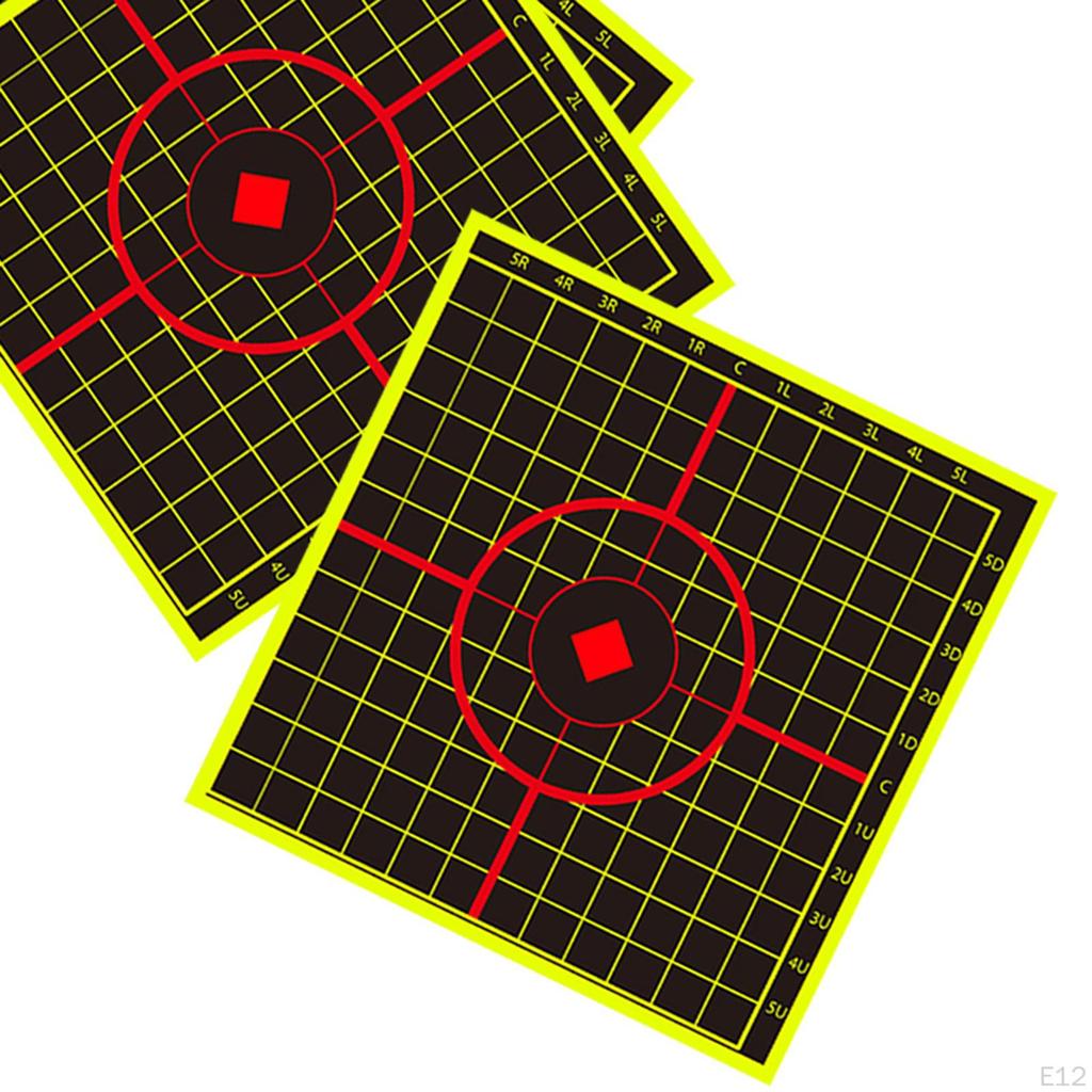 10 Pack of Paper Targets, Self Stickers for Garden Range