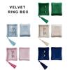 Velvety Jewelry Box Portable Travel Case Organizers with Multi Layer Compartments for Rings Necklaces Earrings