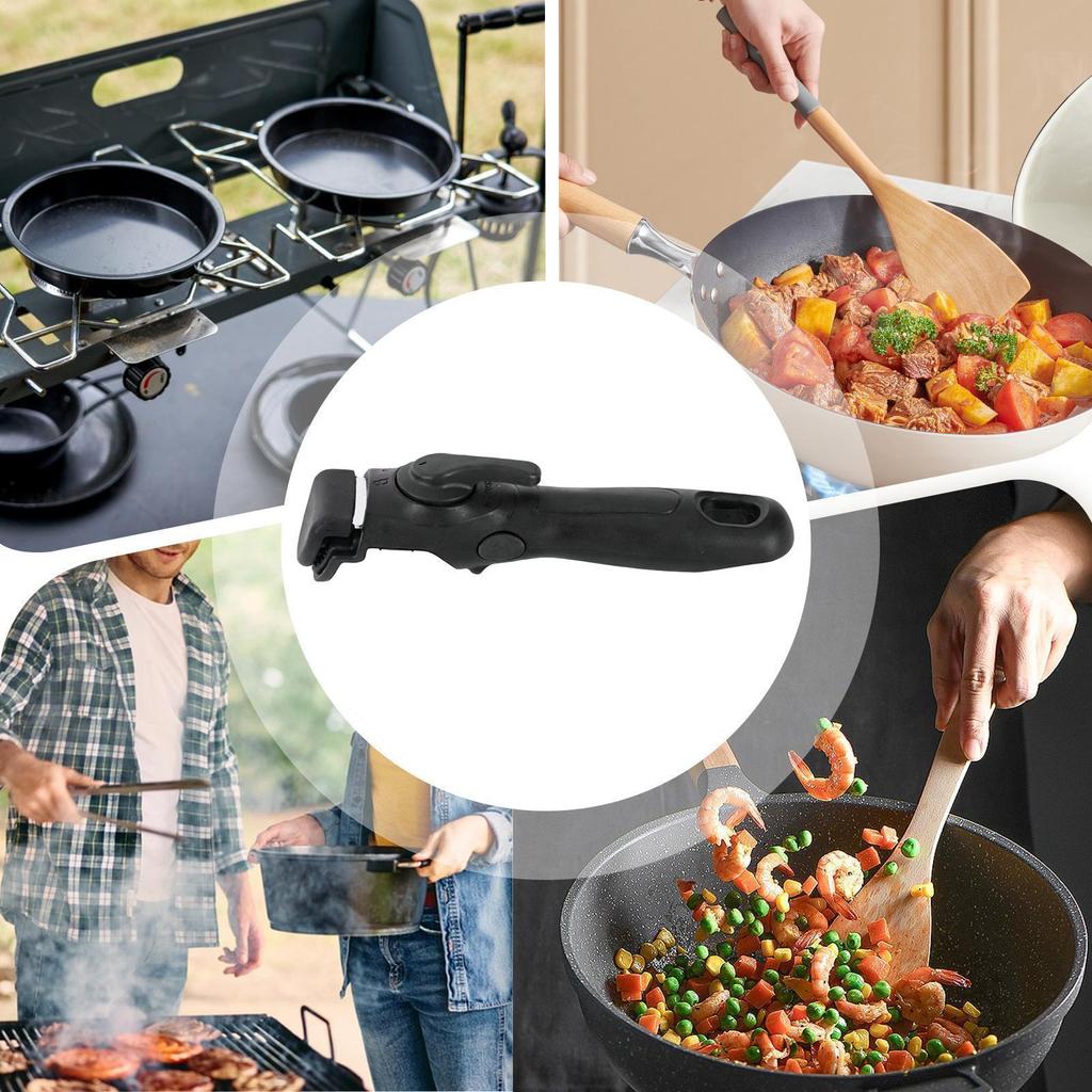 Detachable Handle for Pots Kitchen Cookware Replacement Attachment Cooking Pot Handle Replacement for Home Apartment Farmhouse