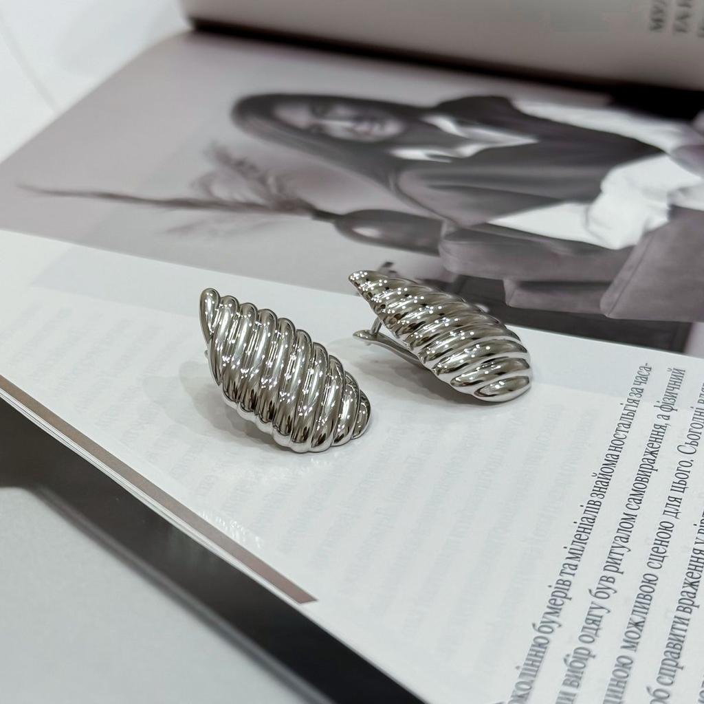 Серебряные серьги без камней (2175414)