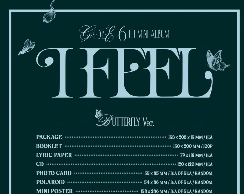 6th Mini Album (G)I-DLE 'I feel' (Korean Edition)