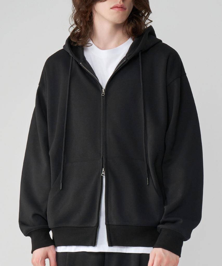 Untapped Studio Double Two-Way Zipper Oversized Sweat Zip-Up Hoodie 2 Colors