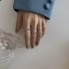 8Pcs Fashion Jewelry Rings Set Metal Hollow Round Opening Women Finger Ring for Girl Lady Party Wedding Gifts