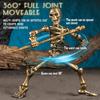 6 Pack T13 Action Figures Set, Skeletons for Halloween, Dummy 13, Titan 13 Skeleton Action Figure, Skeleton Toy 3D Printed Multi-Jointed Movable
