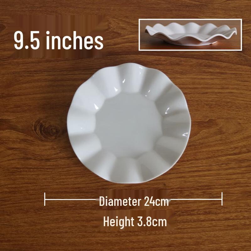 Langxi White Melamine Commercial Buffet Plates
