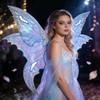 Fantasy Sparkling Fairy Wings Two-color Flower Angel Wings Colorful Elf Cosplay Wing for Women Girls