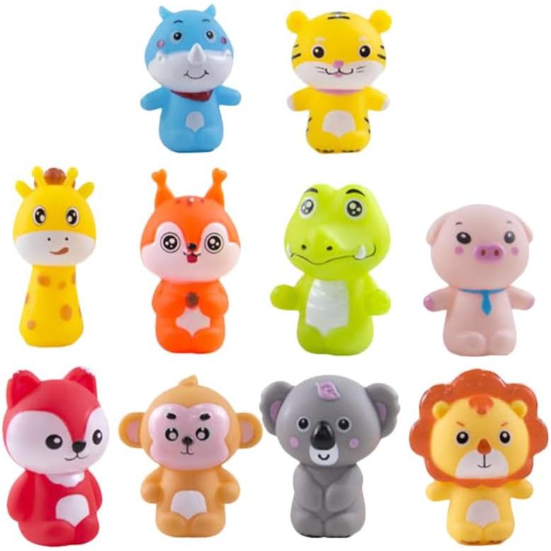 KOMBIUDA 2 Sets Animal Finger Puppets Toys for Toddlers Finger Play Role Playing Storytelling Party Favors Toddler Games