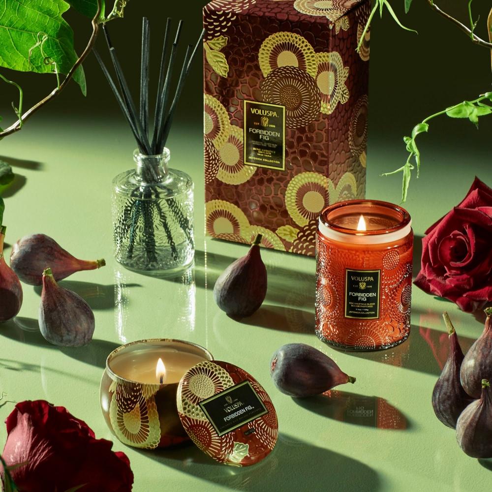 Voluspa Mini Forbidden Fig Decorative Tin Candle