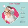 2-in-1 Baby Ear Protection Noise Cancelling Headphones Convertible Design Noise Reduction Earmuffs for Infant Improves Sleep
