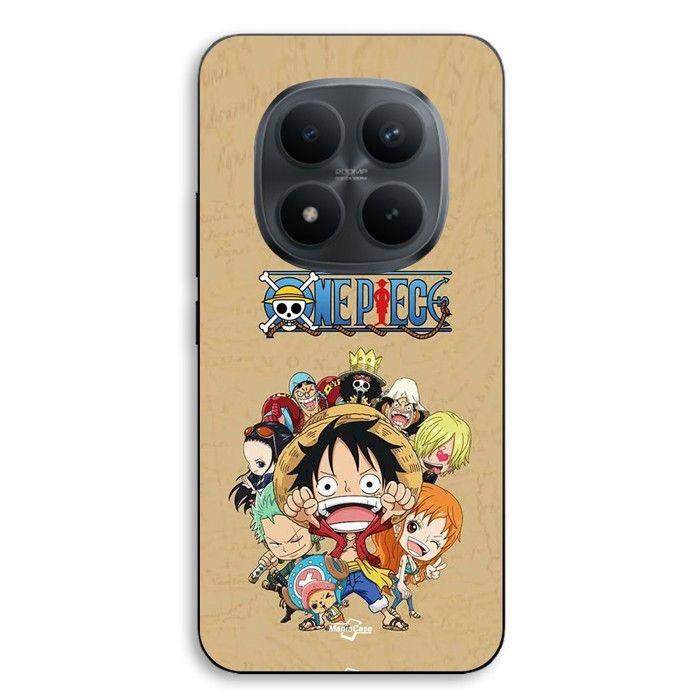 Handyhülle - MANIACASE - Xiaomi Redmi Note 15 Pro 5G - Silikon TPU - One Piece Strohhut-Piratenbande - Schwarz schwarz