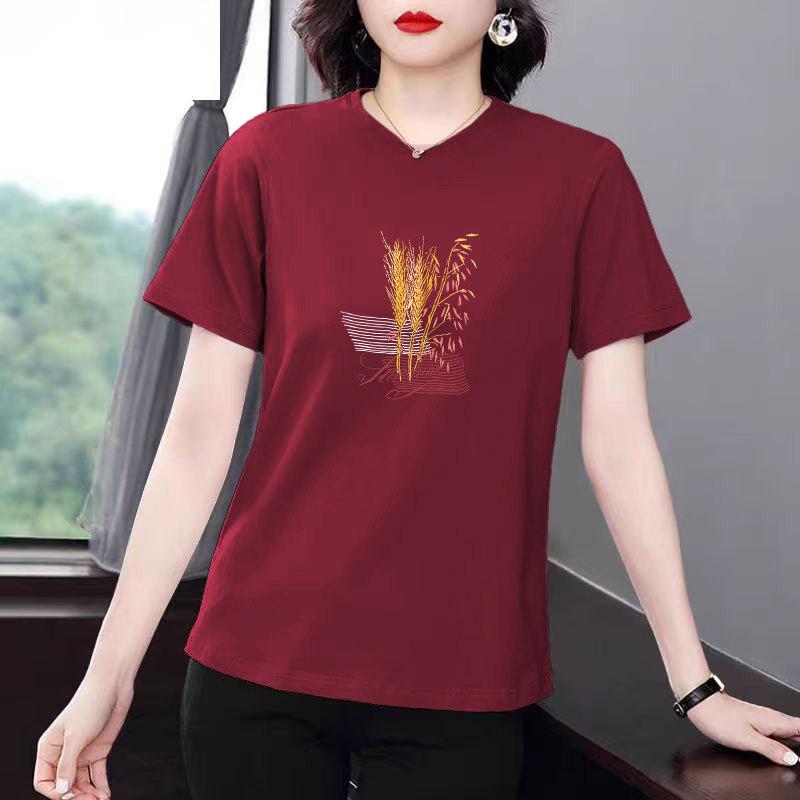2026 Women's Loose-Fit Short-Sleeve Age-Reducing Fashion T-Shirt