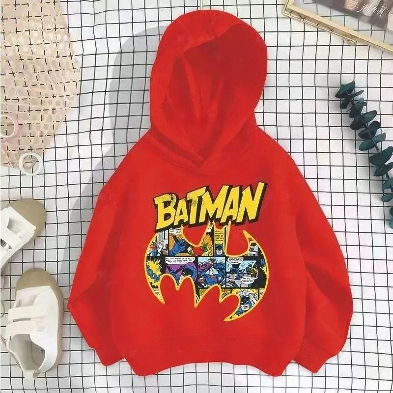 Batman Barnhuva, Tecknat Tryckta Pojk- och Flicktoppar, Bekväm och Mjuk Barnhuva