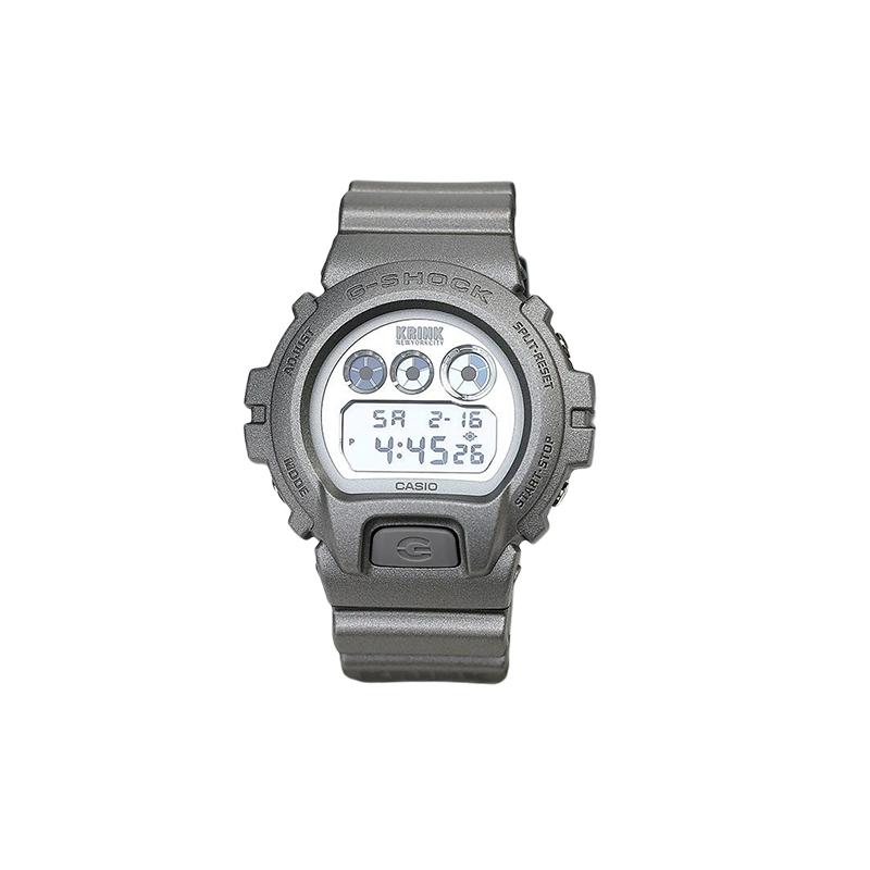 

Casio G-SQUAD series KRINKKR graffiti limited edition quartz movement resin strap Japanese and Korean watch men s watch gray dial DW-6900KR-8 серый