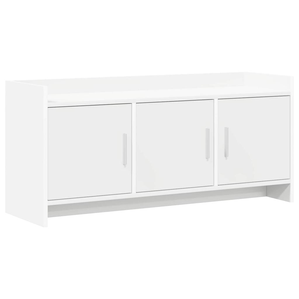 TV Cabinet 102 x 33 x 47 cm White Engineered Wood