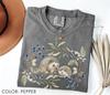 Hedgehog Floral Shirt Comfort Colors®, Woodland Animal Tee, Cottagecore Wildlife Tee, Nature Lover Shirt, Wildflowers Tee, Mother’s Day Gift