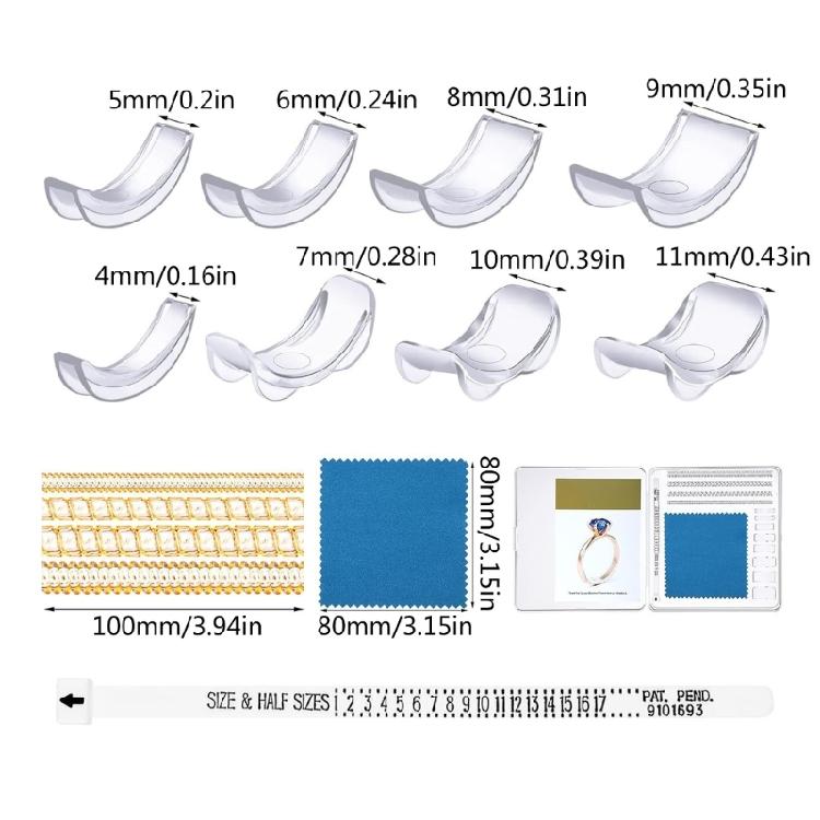 71Pcs Rings Size Adjuster for Loose Rings Rings Size Adjuster Rings Resizer