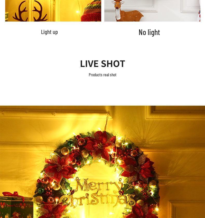 Julekrans og Hengende Ornamenter - Festlig Vegg- og Dørdekorasjon, Kreative Anheng og Gaver.