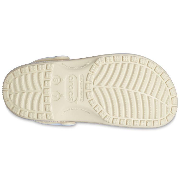 Crocs Unisex White EVA Classic Color Block Marbled Clogs 208981-2Y3