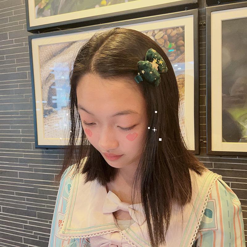 Christmas Bells & Bow Hair Clips Set for Girls - Festive Pompon Hairpins & Autumn/Winter Ties