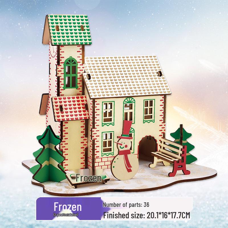 3D Wooden Puzzle Model Kit for Kids and Adults - Educational Brain Toy and Gift