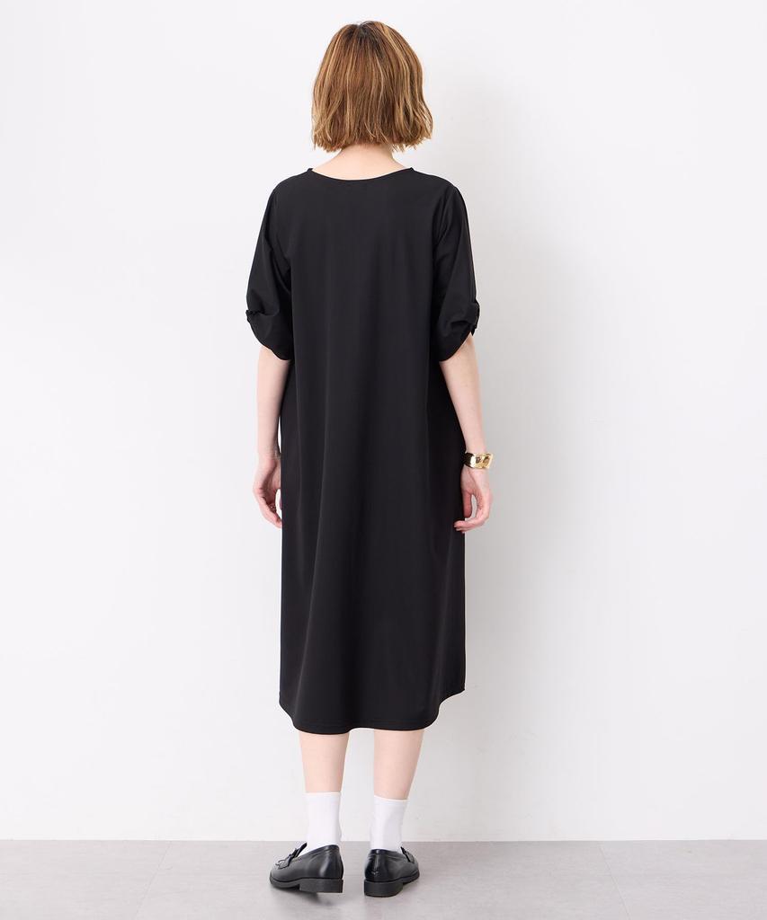 Petit Honfleur Twisted Sleeve Kanoko Dress Black Women's 525217,