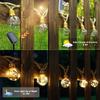 10/16/24 Bulbs Solar String Lights Outdoor Vintage Rope 8 Lighting Modes Garden Lights for Patio Balcony Yard Decor Waterproof and Durable