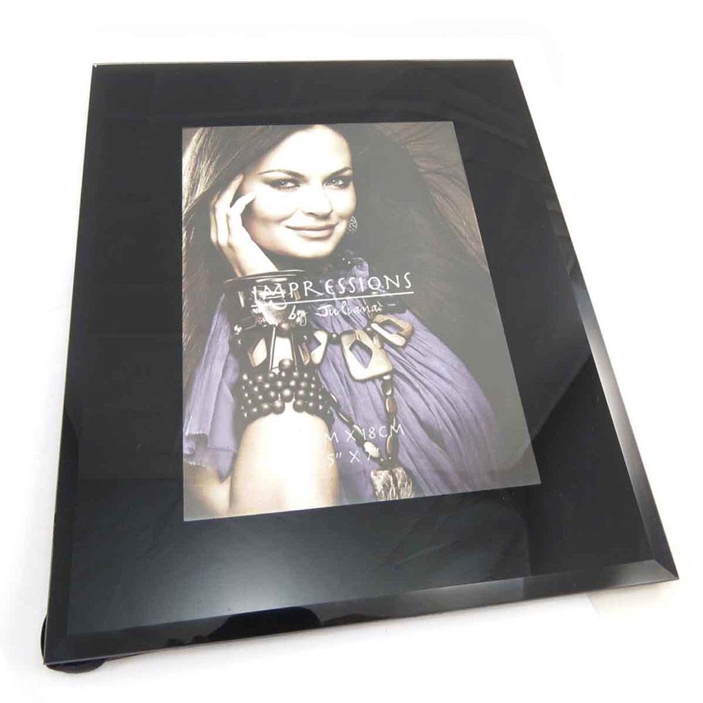 Les Trésors De Lily [J8396] – Schwarzer „Design“-Fotorahmen (13 x 18 cm)