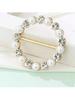 1PC Elegant Metallic Waist Buckles Exquisite Rhinestone Faux Pearls Waist Buckles Clothing Accessories