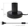 Polished Metal Desktop Lamp Base E26 E27 Bulb Holder Heavy Duty On Off Switch Replacement Secure Fit