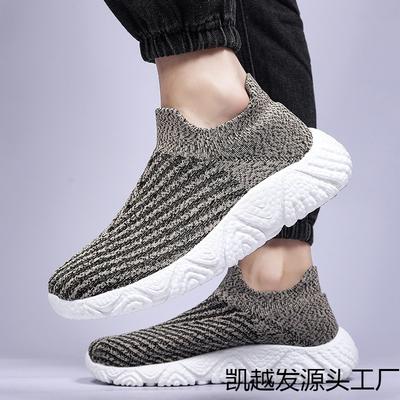 Ultra-light and Super-soft Popcorn Sole Cover Foot Elastic Mesh Socks Sports and Leisure Shoes Men's Walking Jogging Shoes