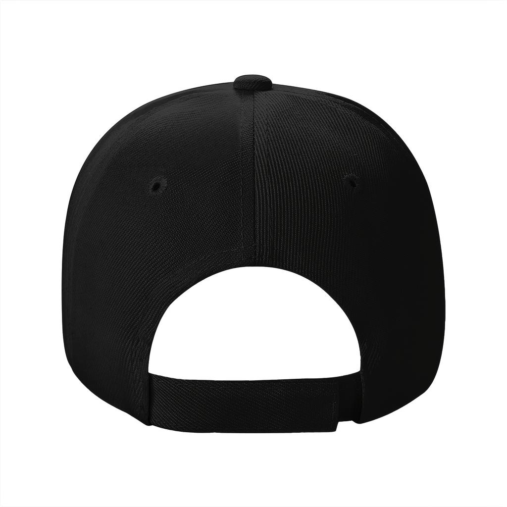 1 piece HUSTLE baseball cap with adjustable buckle retro black and white hiphop hat lightweight polyester suitable for