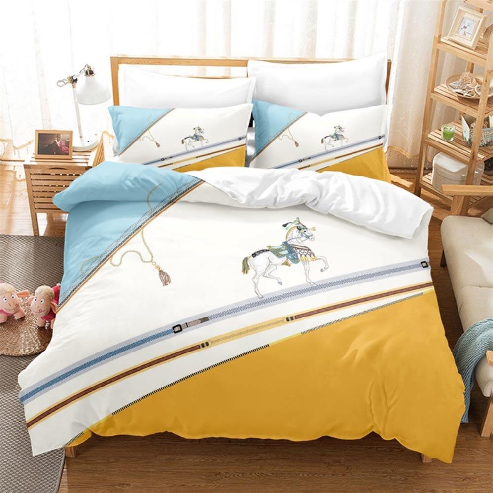 Europejski Styl Retro Mikrofibra Zestaw Pościeli Łóżko Dziecięce z Zamkiem Błyskawicznym Dekoracja Pokoju Pościel Łóżko Kołdra Puchowa 3 Części dla Nastolatków Dorosłych