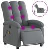 VidaXL Fauteuil Inclinable de Massage Électrique, Chaise de Relaxation avec Dossier et Repose-pied Réglables, Siège de 3204081