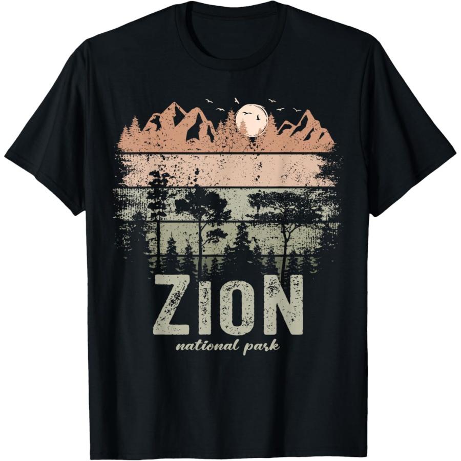 Retro Zion National Park Zion Nature Park US Vintage Zion T-Shirt XXXXXL чёрный