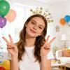 Happy New Years Headbands For Women, New Year’s Eve Hat Star Hairbands New Year Party Supplies Holiday Gifts