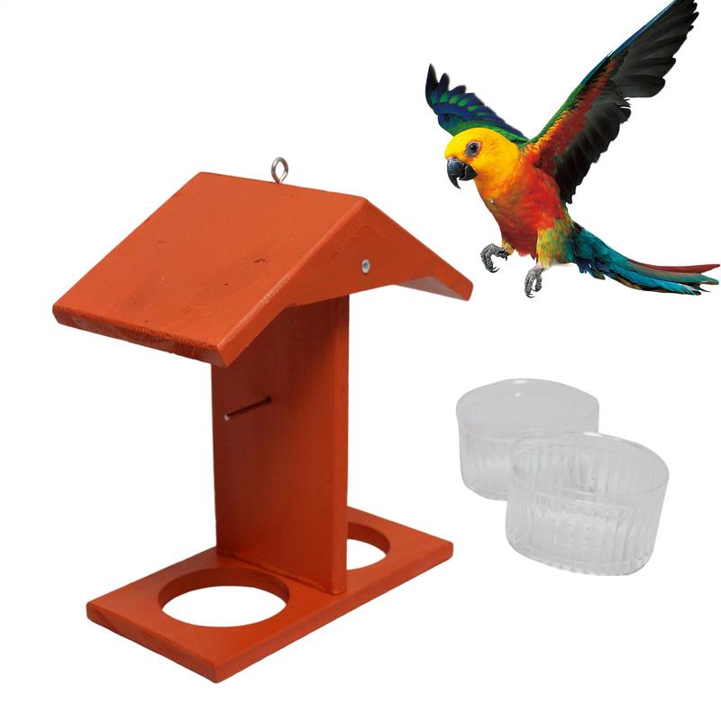 

Bird Feeders For Outdoors Hangable Oriole Feeding Cups Weather Resistant Double Cups Bird Feeder For Garden Outdoors Patio Deck China Mainland