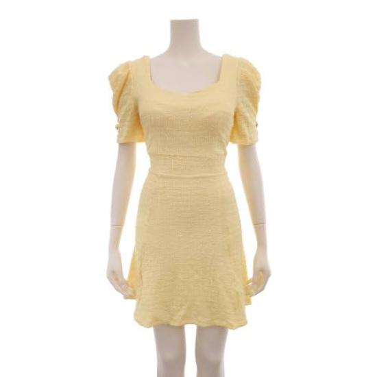 GRAXIA Midi Flared Perfect for Hostess and Short Made of Soccer Size Small Women's Dress, A-Line Dress, Hostesses, Clubs, Lounges, Sleeves,