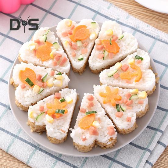 Forma do ryżu klasy spożywczej w kształcie serca lekkie DIY Craft 8 siatek forma do sushi artykuły dla restauracji