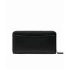 Silver Brooch Round Zip Leather Long Wallet NF1710KP00000 [Lacoste] [Official]