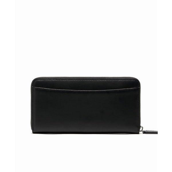 Silver Brooch Round Zip Leather Long Wallet NF1710KP00000 [Lacoste] [Official]
