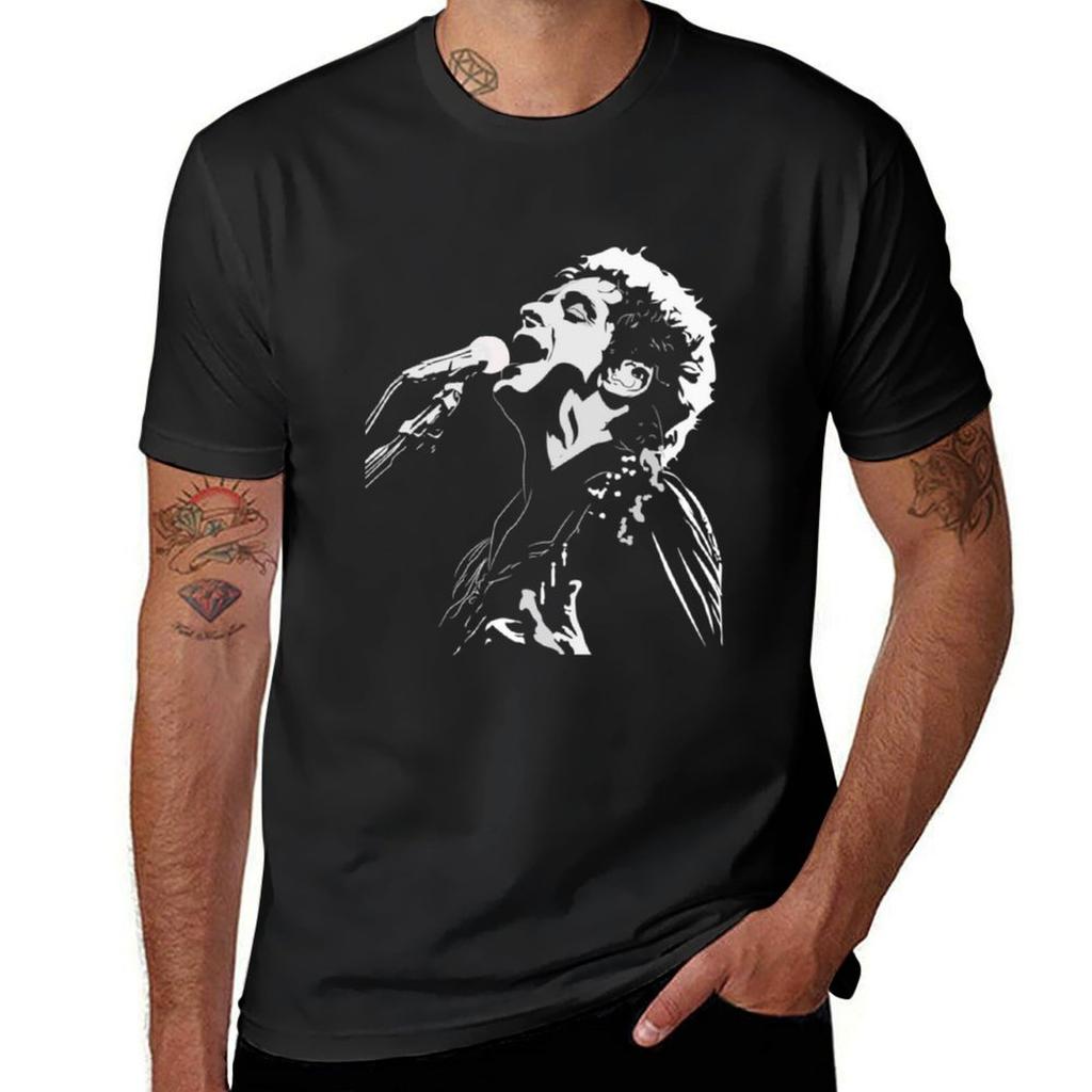 Gustavo Cerati Vector Camiseta Tshirt anime clothes tops plain t shirts men