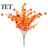 UV Resistant Fake Plants Fall Artificial Flower with Eucalyptus Leaf, Lifelike Faux Plants, Non Wading for Autumn Thanksgiving Harvest Festival