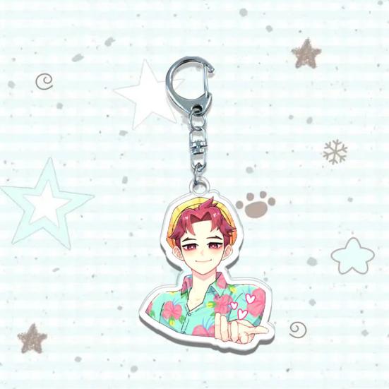 Yousheng Hexenjäger Schlüsselanhänger Reichhaltige Charaktermodellierung Leichter Tragbarer Schlüsselanhänger Lebendige Farbe Anime Mädchen Anhänger Schlüsselhalter