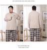 Men's Spring & Autumn Cotton Long Sleeve Pajamas Set for All Ages