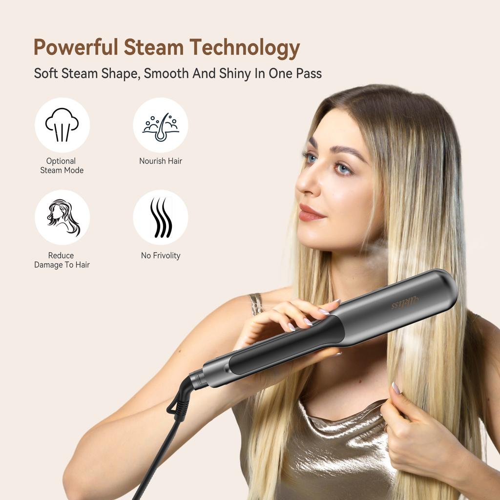 Portable Hair Straightener Flat Iron, Wet & Dry Dual‑Use Hair Styling Tool, Travel‑Ready Mini Hair Iron, Convenient For Daily Hairstyle, Business Trip